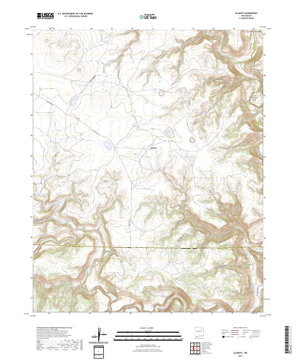 Alamito, NM — USGS 7.5-minute topo (2023)