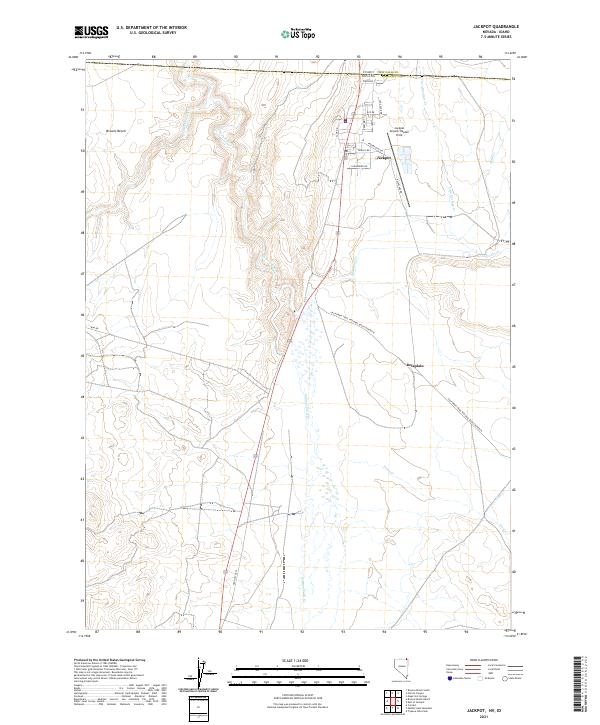 Jackpot, NV-ID — USGS 7.5-minute topo (2021)