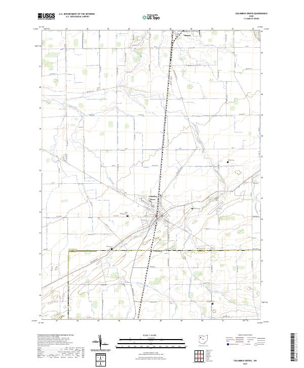 Columbus Grove, OH — USGS 7.5-minute topo (2023)
