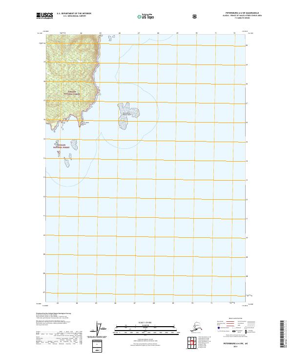 Petersburg A-6 SW, AK — USGS 7.5-minute topo (2021)
