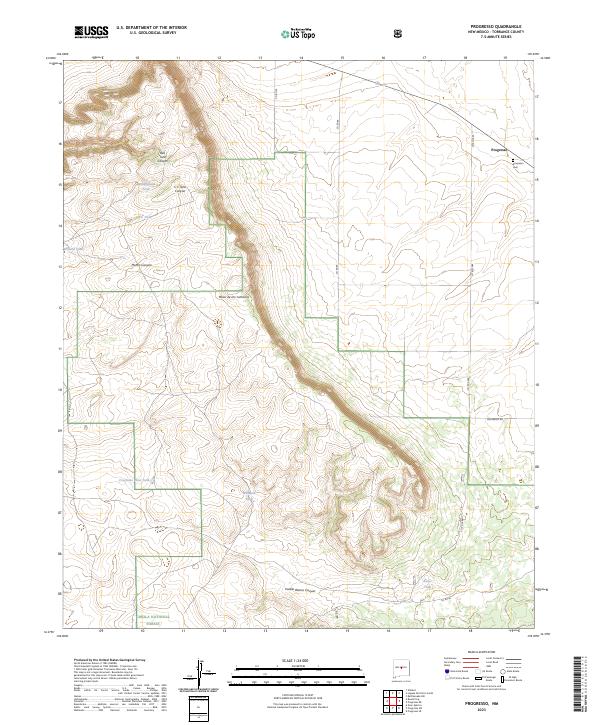 Progresso, NM — USGS 7.5-minute topo (2023)