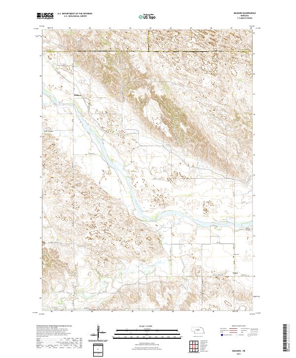 Milburn, NE — USGS 7.5-minute topo (2021)