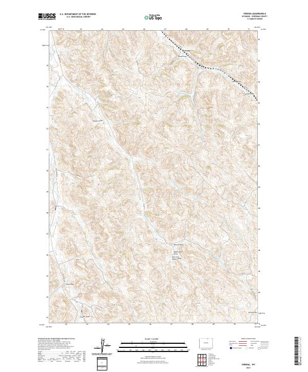 Verona, WY — USGS 7.5-minute topo (2021)