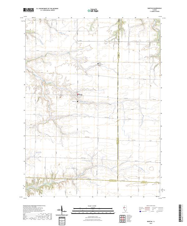 Raritan, IL — USGS 7.5-minute topo (2024)