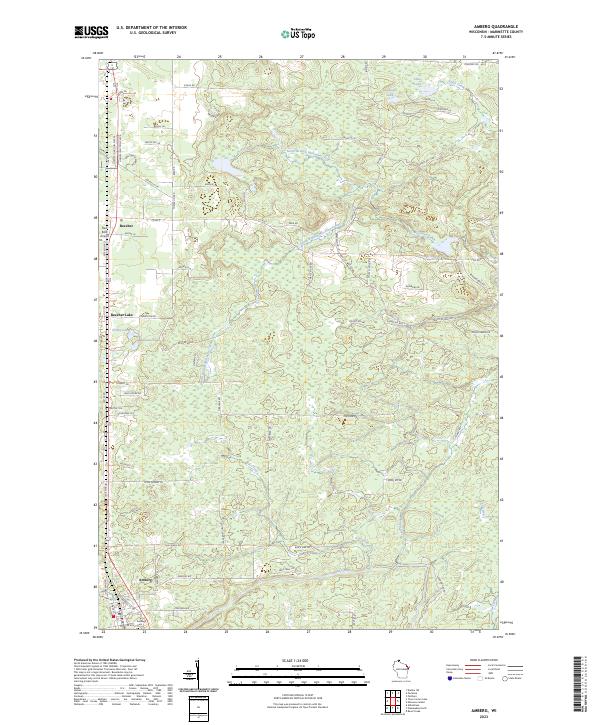 Amberg, WI — USGS 7.5-minute topo (2023)