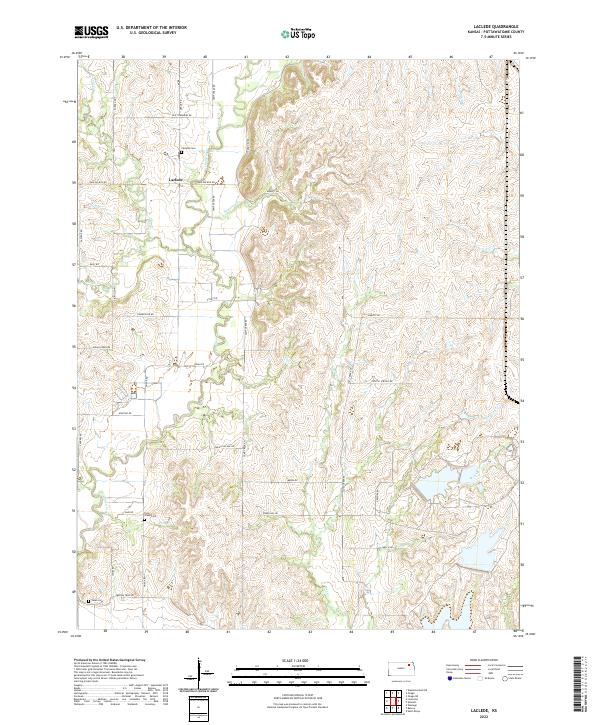 Laclede, KS — USGS 7.5-minute topo (2022)
