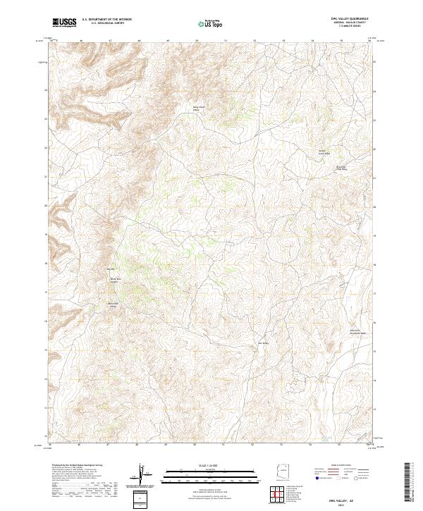 Owl Valley, AZ — USGS 7.5-minute topo (2021)