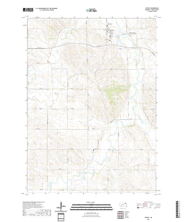 Wynot, NE — USGS 7.5-minute topo (2021)