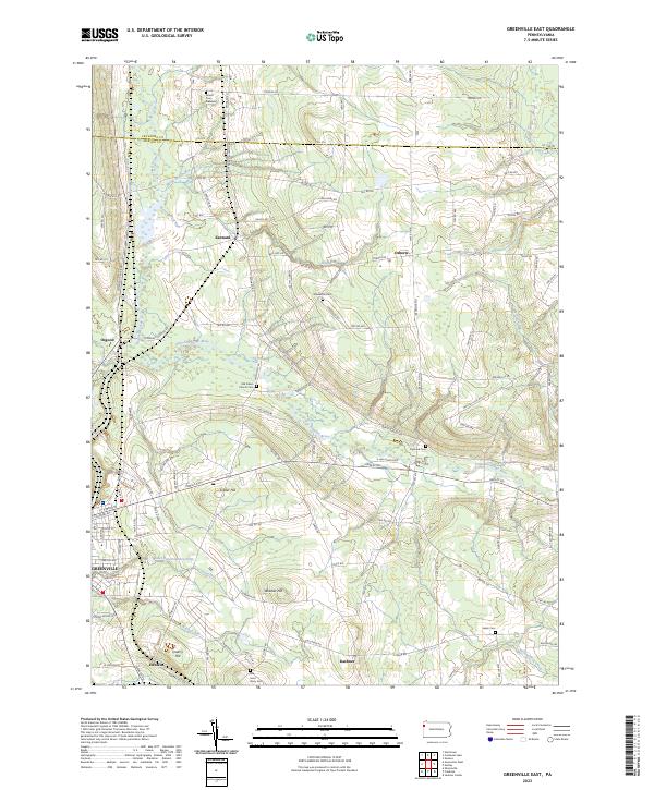 Greenville East, PA — USGS 7.5-minute topo (2023)