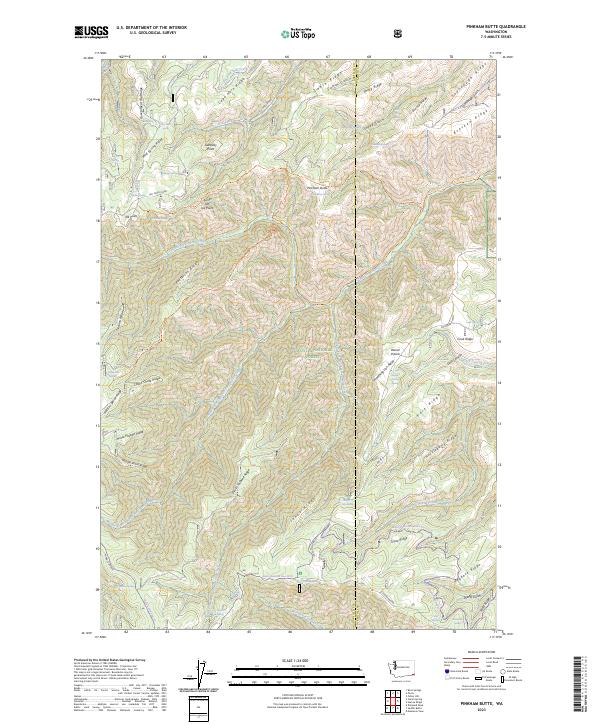 Pinkham Butte, WA — USGS 7.5-minute topo (2023)
