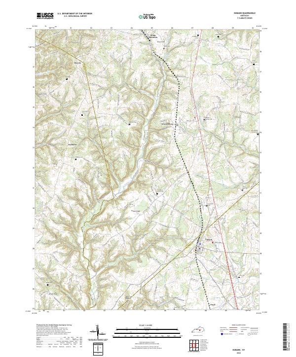 Eubank, KY — USGS 7.5-minute topo (2022)