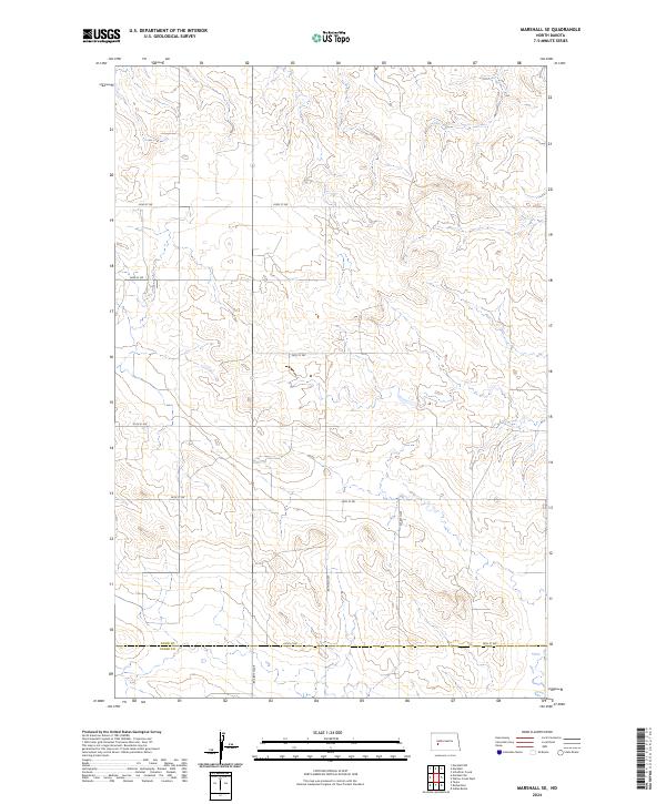 Marshall SE, ND — USGS 7.5-minute topo (2024)
