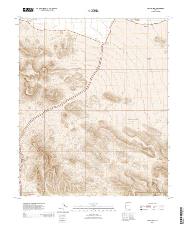 Cholla Tank, AZ — USGS 7.5-minute topo (2026)
