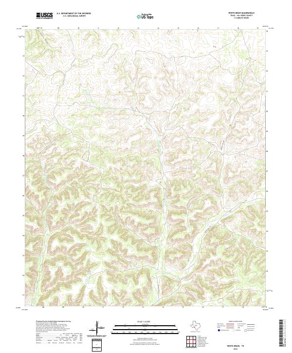 White Draw, TX — USGS 7.5-minute topo (2022)