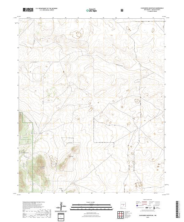 Chupadero Mountain, NM — USGS 7.5-minute topo (2023)