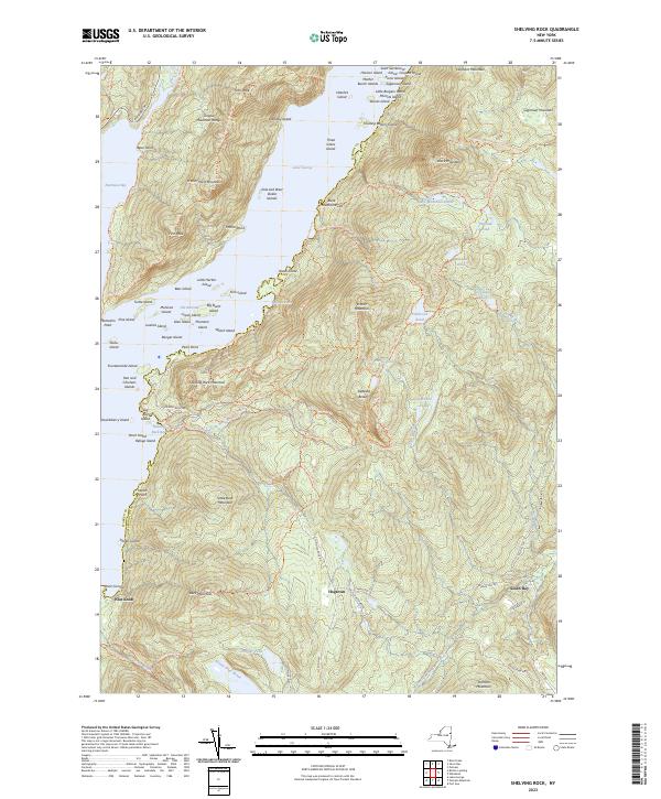 Shelving Rock, NY — USGS 7.5-minute topo (2023)