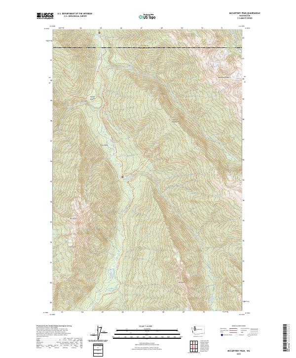 McCartney Peak, WA — USGS 7.5-minute topo (2023)