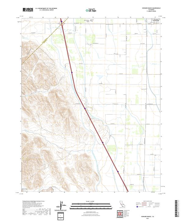 Howard Ranch, CA — USGS 7.5-minute topo (2021)