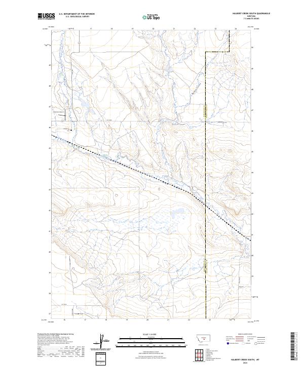 Halbert Creek South, MT — USGS 7.5-minute topo (2024)