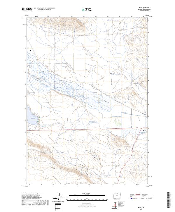 Riley, OR — USGS 7.5-minute topo (2023)