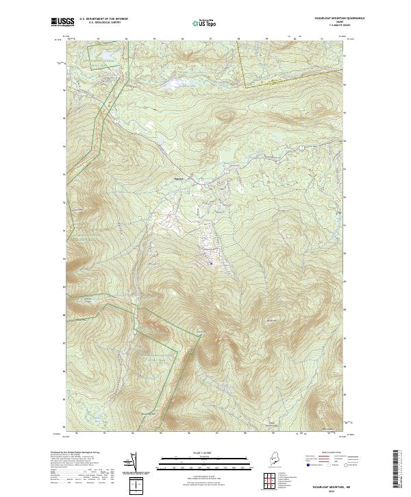 Sugarloaf Mountain, ME — USGS 7.5-minute topo (2024)