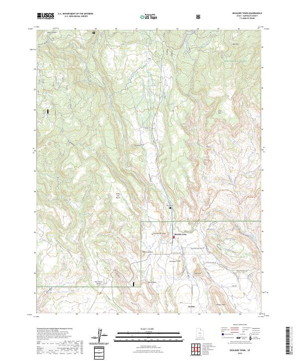 Boulder Town, UT — USGS 7.5-minute topo (2023)