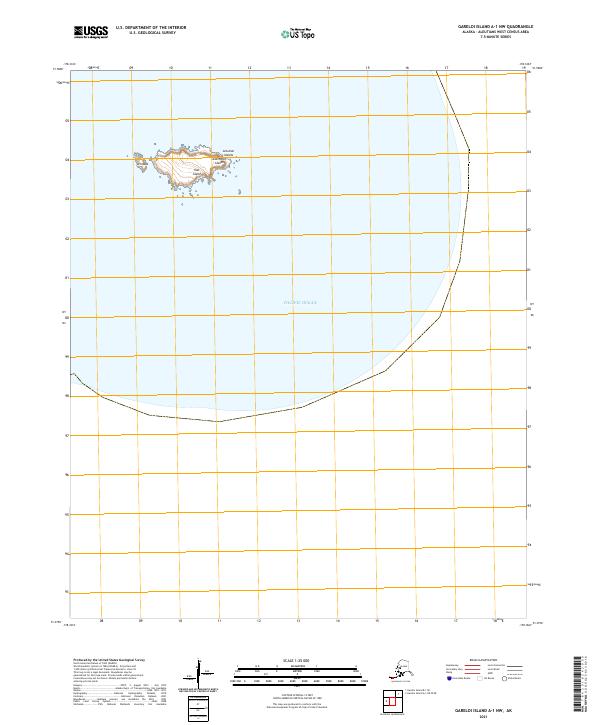 Gareloi Island A-1 NW, AK — USGS 7.5-minute topo (2021)