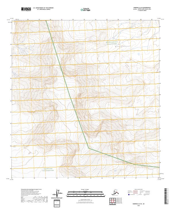 Nabesna A-6 SE, AK — USGS 7.5-minute topo (2023)