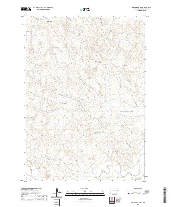 Greasewood Creek, WY — USGS 7.5-minute topo (2021)
