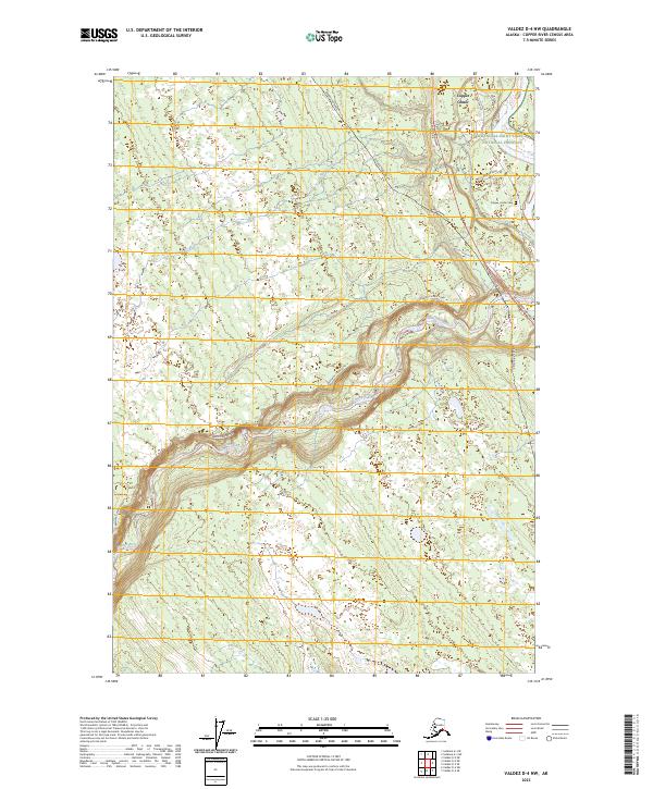 Valdez D-4 NW, AK — USGS 7.5-minute topo (2023)