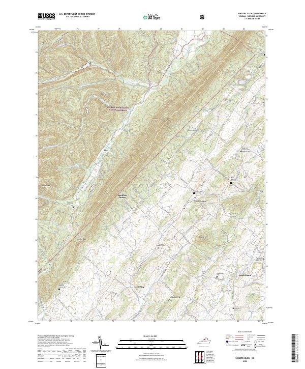 Singers Glen, VA — USGS 7.5-minute topo (2022)