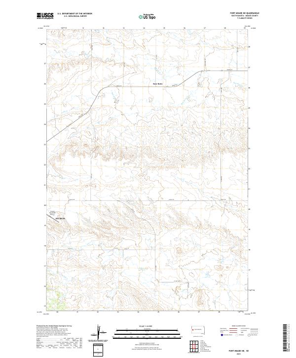 Fort Meade NE, SD — USGS 7.5-minute topo (2021)