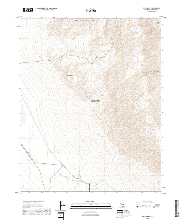 Nova Canyon, CA — USGS 7.5-minute topo (2021)