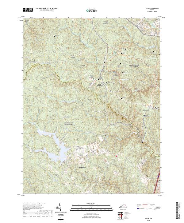 Joplin, VA — USGS 7.5-minute topo (2022)