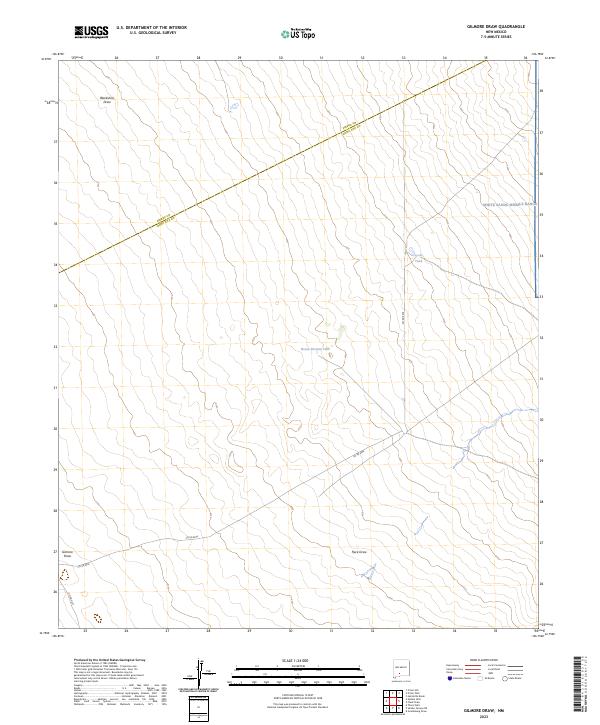 Gilmore Draw, NM — USGS 7.5-minute topo (2023)