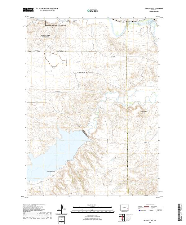 Register Cliff, WY — USGS 7.5-minute topo (2021)
