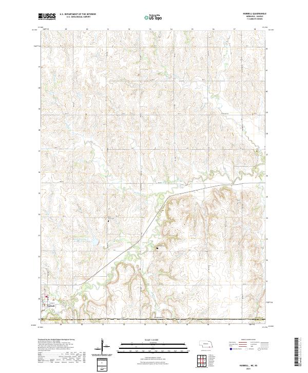 Hubbell, NE-KS — USGS 7.5-minute topo (2021)