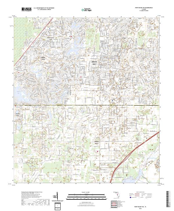 Port Richey NE, FL — USGS 7.5-minute topo (2024)