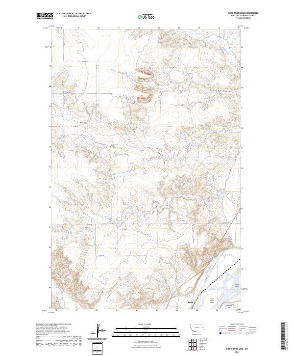 Knife River Mine, MT — USGS 7.5-minute topo (2024)