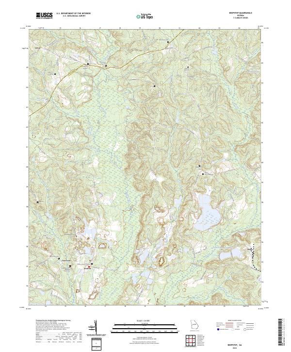 Deepstep, GA — USGS 7.5-minute topo (2024)
