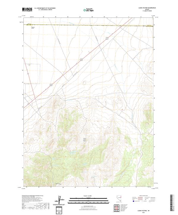 Lages Station, NV — USGS 7.5-minute topo (2021)
