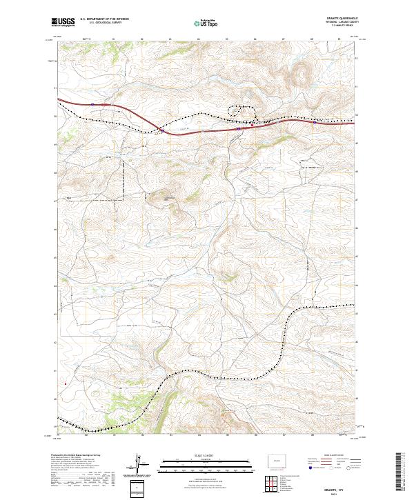 Granite, WY — USGS 7.5-minute topo (2021)