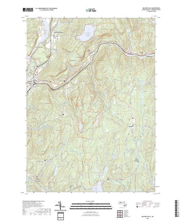Millers Falls, MA — USGS 7.5-minute topo (2024)
