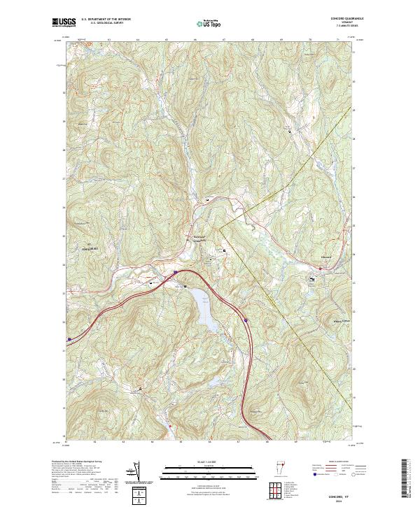 Concord, VT — USGS 7.5-minute topo (2024)