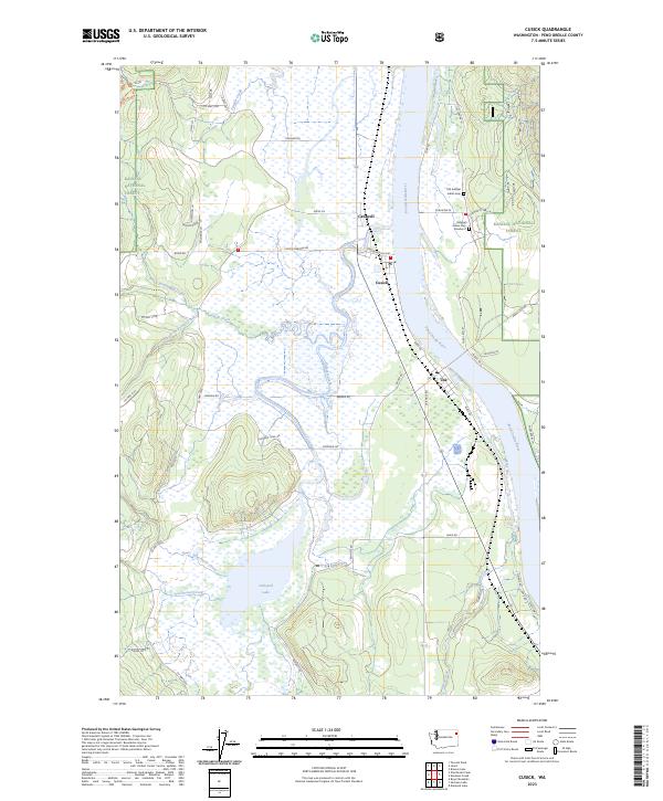 Cusick, WA — USGS 7.5-minute topo (2023)