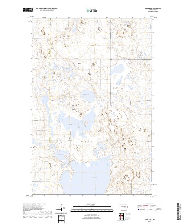 Lake Louise, ND — USGS 7.5-minute topo (2024)