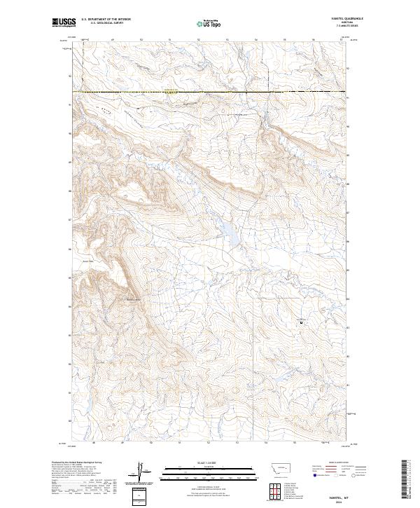 Vanstel, MT — USGS 7.5-minute topo (2024)