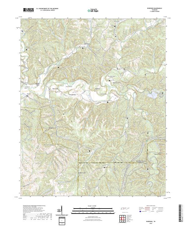 Riverside, TN — USGS 7.5-minute topo (2022)