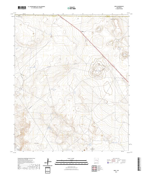 Mesa, NM — USGS 7.5-minute topo (2023)