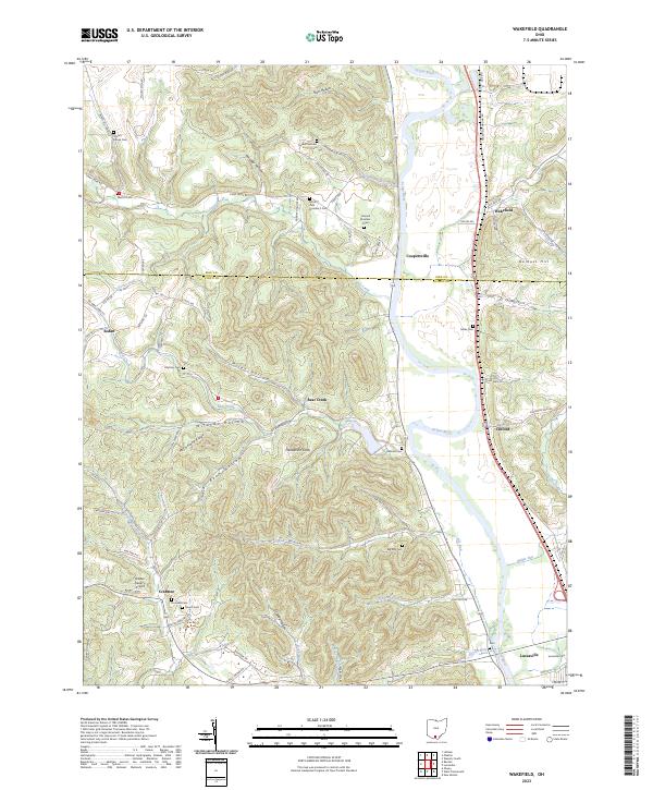 Wakefield, OH — USGS 7.5-minute topo (2023)